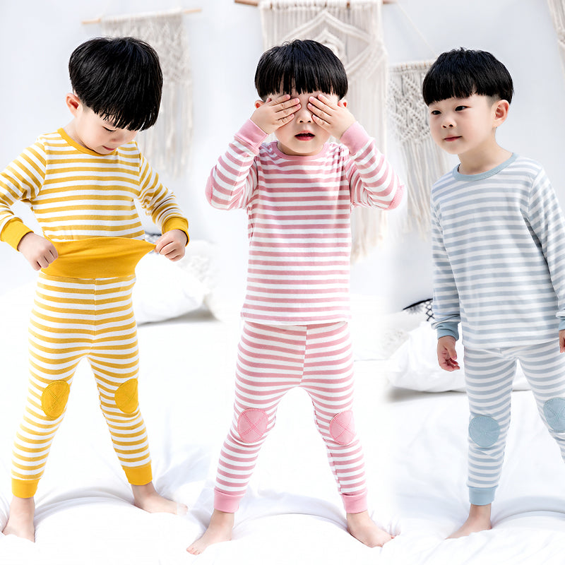 Boys' and Girls' Striped Home Suits Boys' and Girls' Striped Home Suits